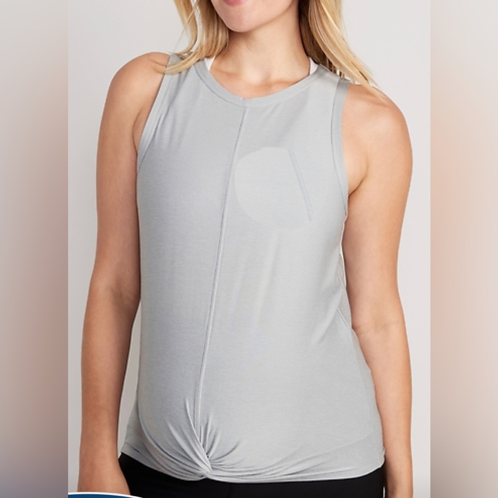 *4/$20* Old Navy Maternity Cloud Soft Sleeveless Twist Front Top, sz S